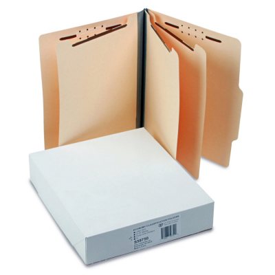 S J Paper - Economy Manila Classification Folders, Letter, Eight-Section - 15 Pack