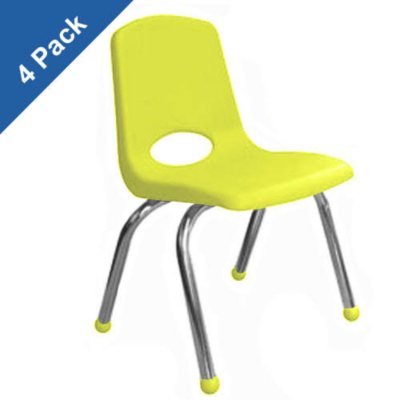 18"  Adult School Stack Chair - 4 pk. - Various Colors