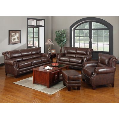 Dwight Top Grain Leather Collection - 4 pc.