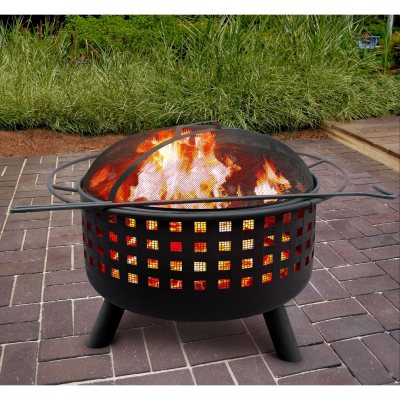 City Lights Memphis Fire Pit - Black