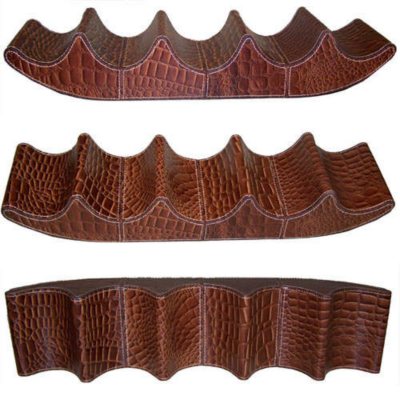 Leather Table Top Wine Bottle Holder
