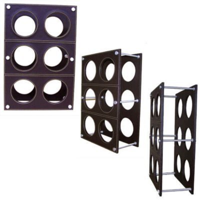 Six Bottle Handcrafted Wine Rack