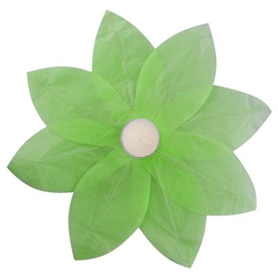 UPC 715844566062 product image for Lotus Floating Paper Lanterns - 6 Count - Green | upcitemdb.com