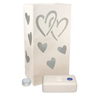 UPC 715844812367 product image for Candle Luminaria Kit - 12 Count - White Heart | upcitemdb.com