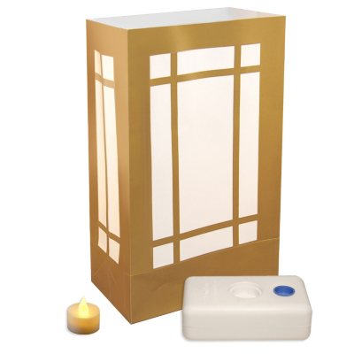 12-Count LumaBase LED Luminaria Kit - Lantern