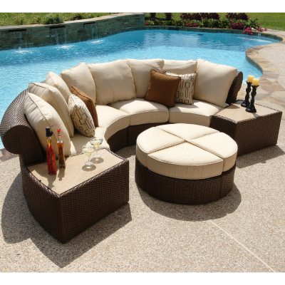 Isola Wicker Outdoor Patio Sectional Furniture Set - 7 pc. - Sam's ...