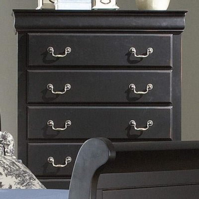 Louis Philippe Chest - Black