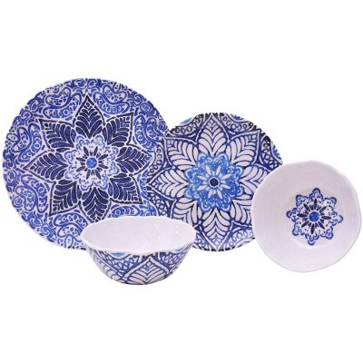 UPC 727870147542 product image for Rustic Medallion 12 Piece Melamine Dinnerware Set | upcitemdb.com