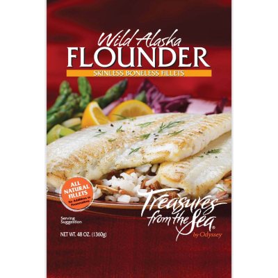 Treasures from the Sea® Wild Alaskan Flounder Fillets - 48 oz.