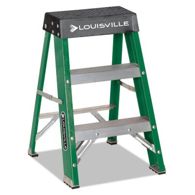 UPC 728865102201 product image for Foldng Fibrglss & Alum.2-Step Stool, Lckng,17x22x24 | upcitemdb.com