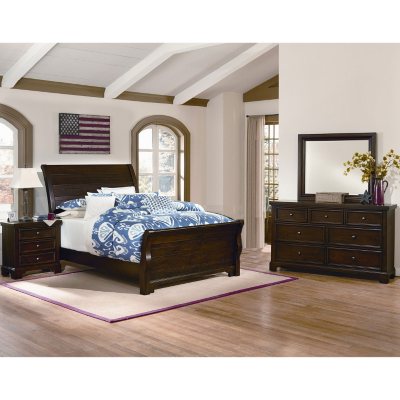 Brooklyn Sleigh Bedroom Set, Queen (4 pc. set)