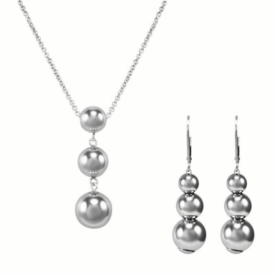Love, Earth "Snowman" Earring and Pendant Set