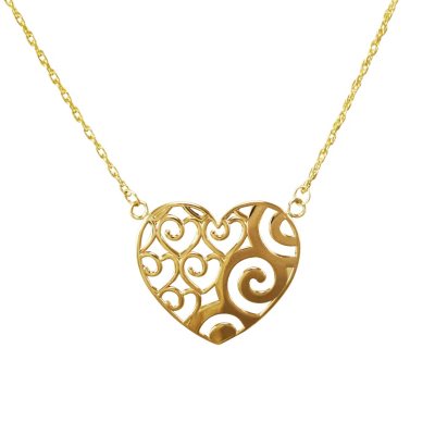 Love, Earth® Heart Pendant in 14K Yellow Gold
