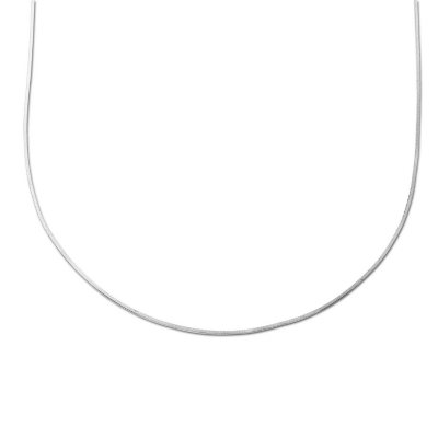 18" 14K White Gold Snake Chain