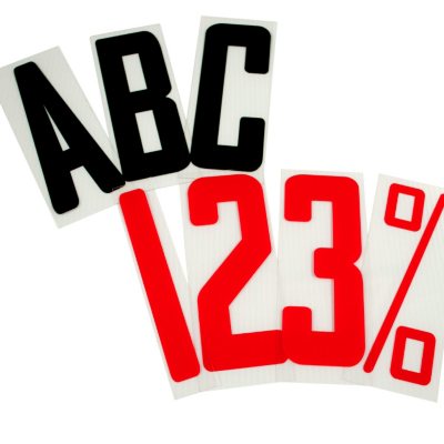 Portable 6" Sign Letters & Numbers - 150 Pack