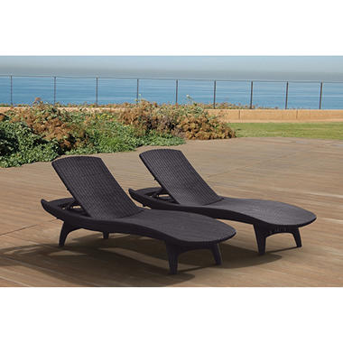 Keter Rattan Chaise Lounge 2 pk.  211046