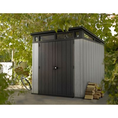 UPC 731161045899 product image for Keter Artisan 7' x 7' Resin Shed, Outdoor Storage, Gray | upcitemdb.com