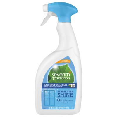 Seventh Generation Natural Glass & Surface Cleaner, Free & Clear (32oz.)