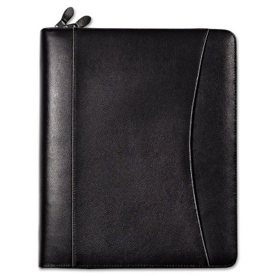 FranklinCovey - Sedona Leather Organizer Deluxe Starter Set, 5-1/2 x 8-1/2 - Black