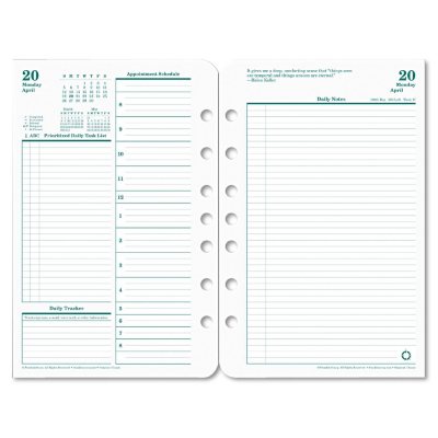 FranklinCovey - Original Dated Daily Planner Refill, October-September, 4-1/4 x 6-3/4