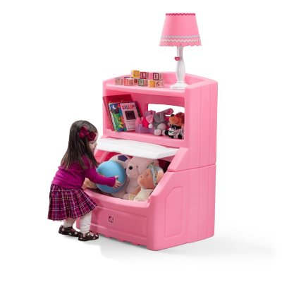 toy box with sliding chalkboard doors