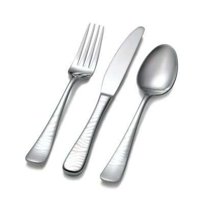 Skandia Laser-Etched Zebra 45-Piece Flatware Set