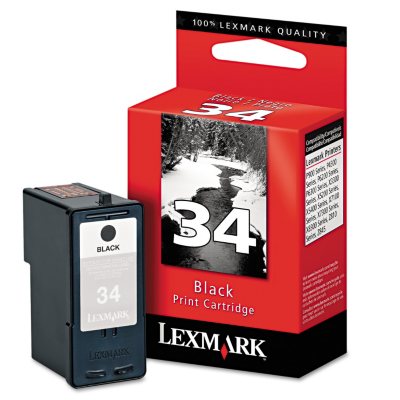 UPC 734646957595 product image for Lexmark 18C0034 #34 Black Ink Cartridge | upcitemdb.com