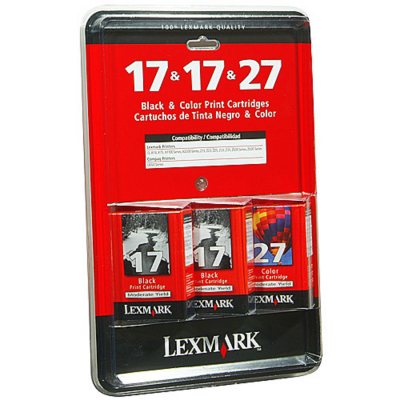 Lexmark #17 Black / #27 Color Ink Cartridge Combo Pack