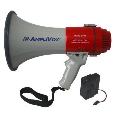 Amplivox Mity-Meg 15W Megaphone with Rechargeable Battery Pack
