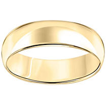 6mm Comfort-fit Wedding Band In 14k Yellow Gold 13