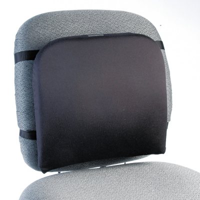 Kensington Memory Foam Backrest, 13-1/4w x 1-3/4d x 14-1/4h, Black
