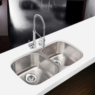 Haas Stainless Equal Double Bowl