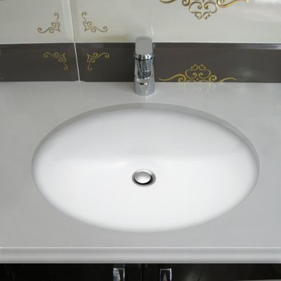 Stahl Ceramic Small Undermount Oval Bowl - White