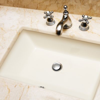 Stahl Ceramic Medium Undermount Rectangular Bowl - Bisque