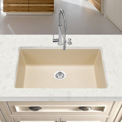 Blanco Precis Super Single Bowl Kitchen Sink (UM) - Biscotti 
