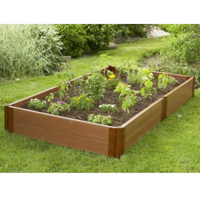 Raised Vegetable Garden - 4'W × 8'L × 12"H