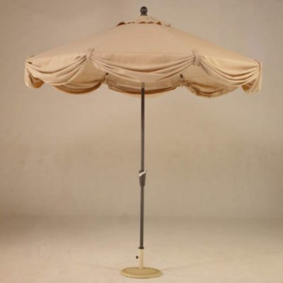 Market Scallop Umbrella w/ LED Light - 9' dia.