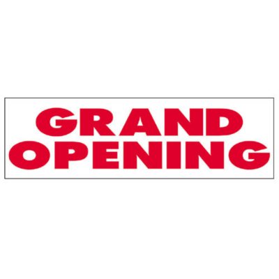 Grand Opening Vinyl Banner - 3' x 10'
