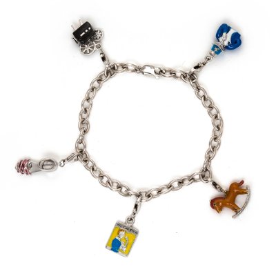 1940's Charms of the Decade Sterling Silver Bracelet