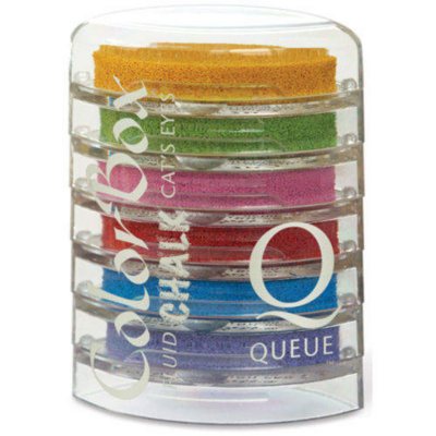 Fluid Chalk Cat's Eye Queue Inkpad - 6 per package - Primary