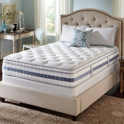 Serta Perfect Sleeper Kennison Cushion Firm Eurotop Mattress Set - Twin