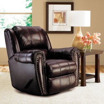 Lane Sidney Leather Reclining Glider