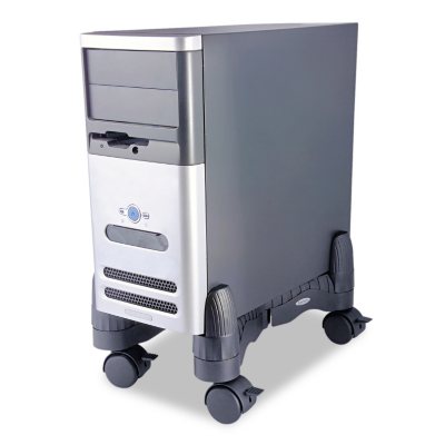 Kantek - Mobile CPU Stand, 4-1/2w x 16d x 7h -  Black