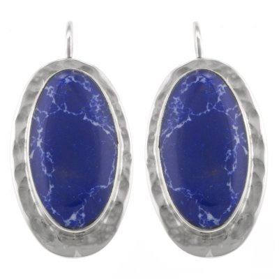 Sterling Silver and Sodalite Earrings
