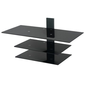 Orbital 3 Tier Glass Wall Mounting System – Fits up to 50" TVs