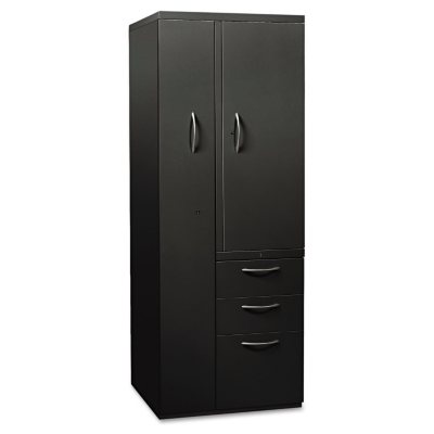 HON - Flagship Personal Storage Tower, 64-1/4" High - Black