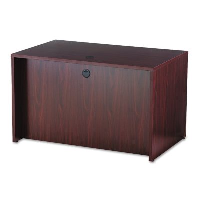 Basyx BL Laminate Series Rectangular Desk Shell, Mahogany