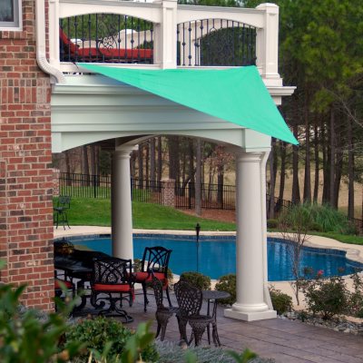 King Canopy Sun Triangular Sun Shade Sail - 10' × 10' 