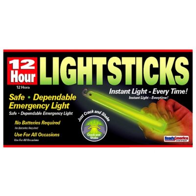 Ready America 12hr Green Emergency Snaplights-24pk