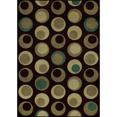 On-the-Dot Area Rug - 4'11" x 7' - Chocolate